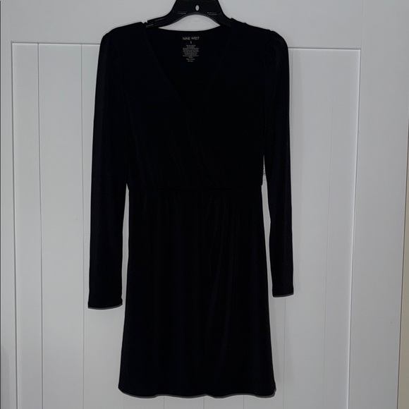 Nine West Dresses & Skirts - Nine West Black Long Sleeve V-Neck Cocktail Dress